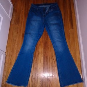 Plus size flare jeans
